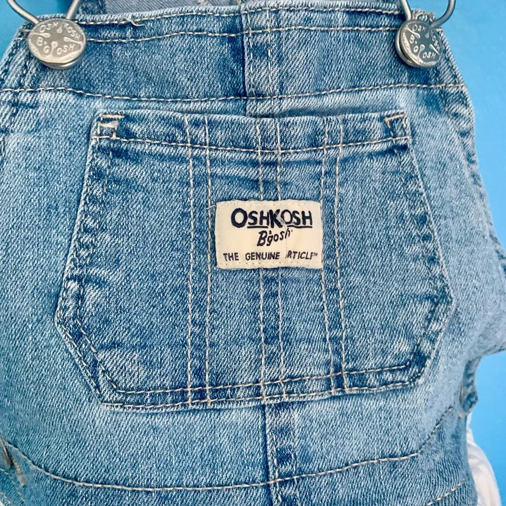 OshKosh B'gosh Vestbak Denim and White Eyelet Dress Size 2T